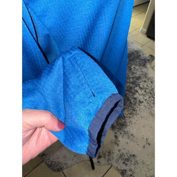 Columbia Men's Heather Indigo Park View 1/2 Zip Fleece Pullover S Outdoor Hiking - Picture 11 of 12